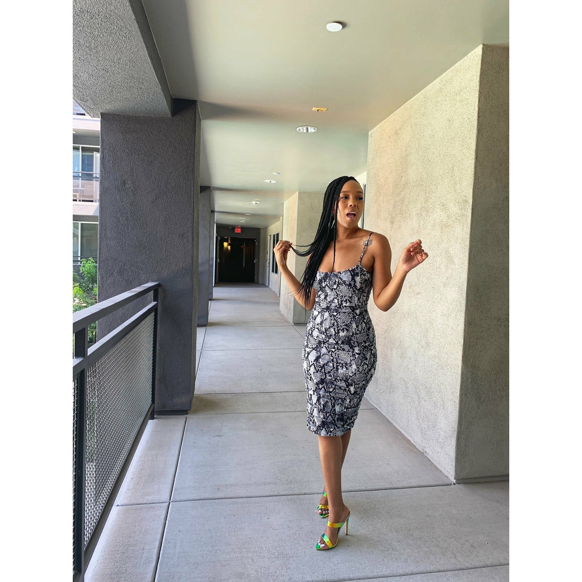 ruched snake print dress MISSGUIDED Snake Print High Neck Sleeveless Ruched Bodycon Mini Dress MISSGUIDED