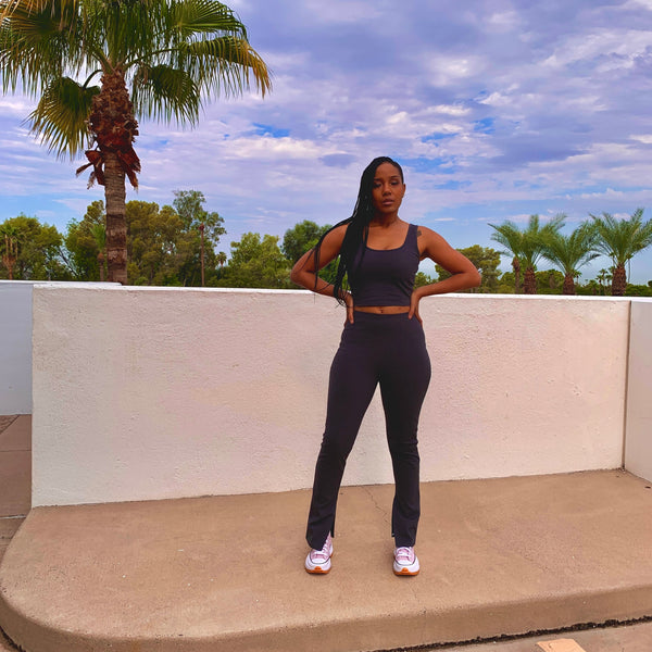 Charcoal Fitted Two Piece